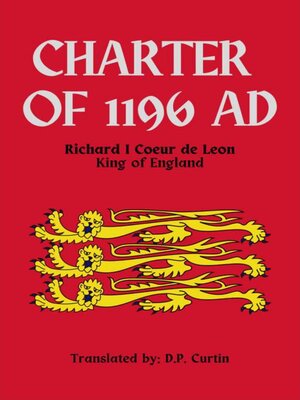 cover image of Charter of 1196